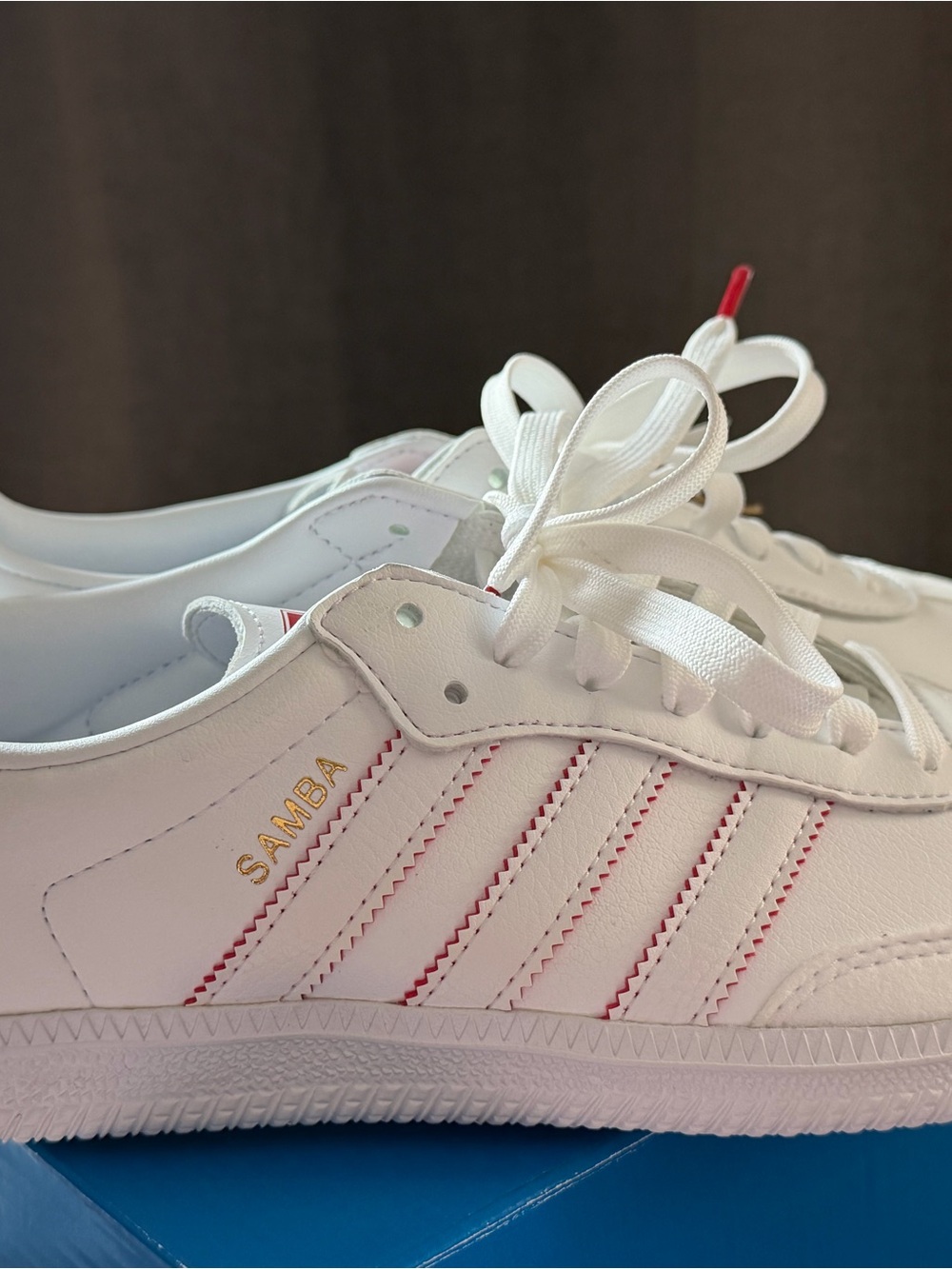 adidas Samba Vegan x Mickey — White with Red Accents Men’s Sneakers - Picture 4 of 6